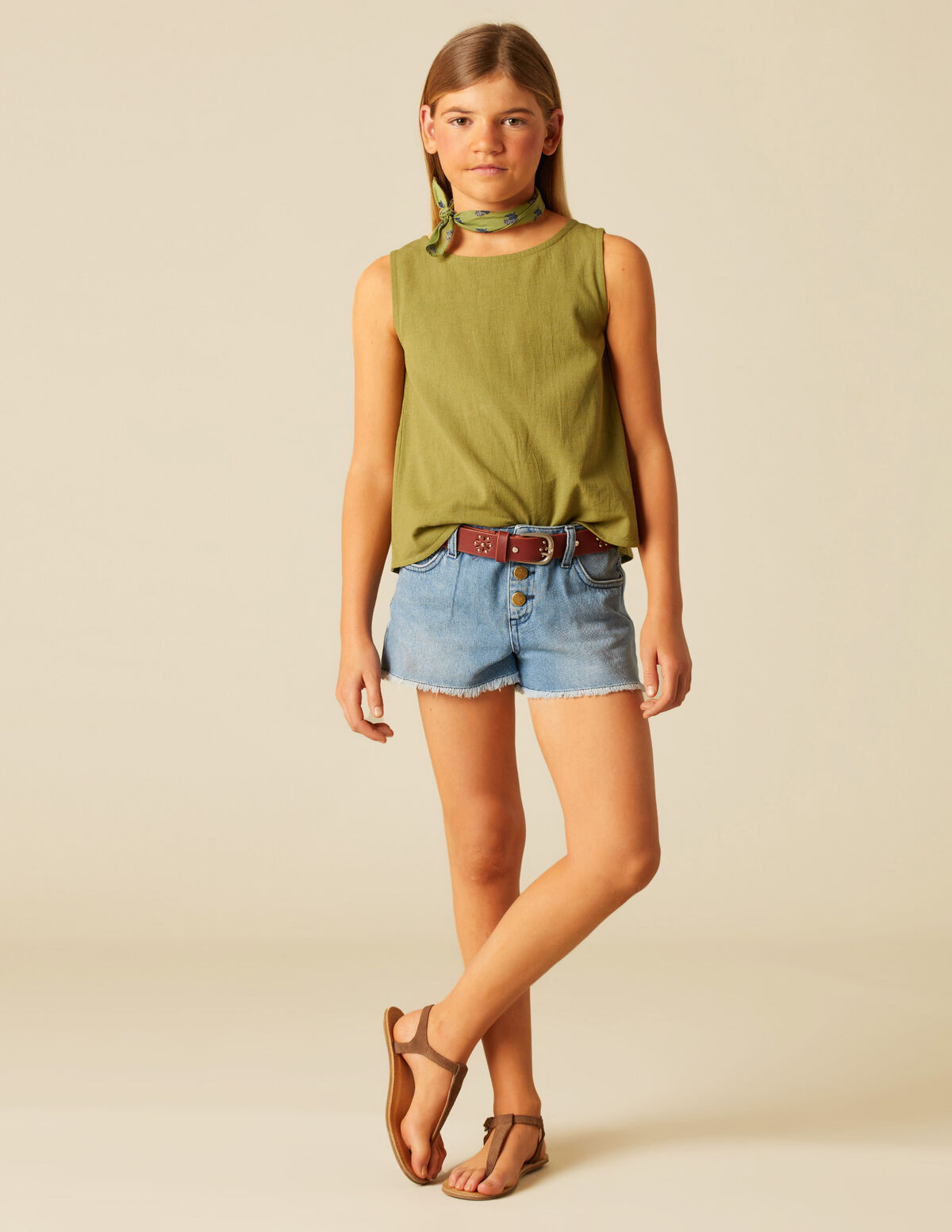 SHORT BOTONES BLANCO