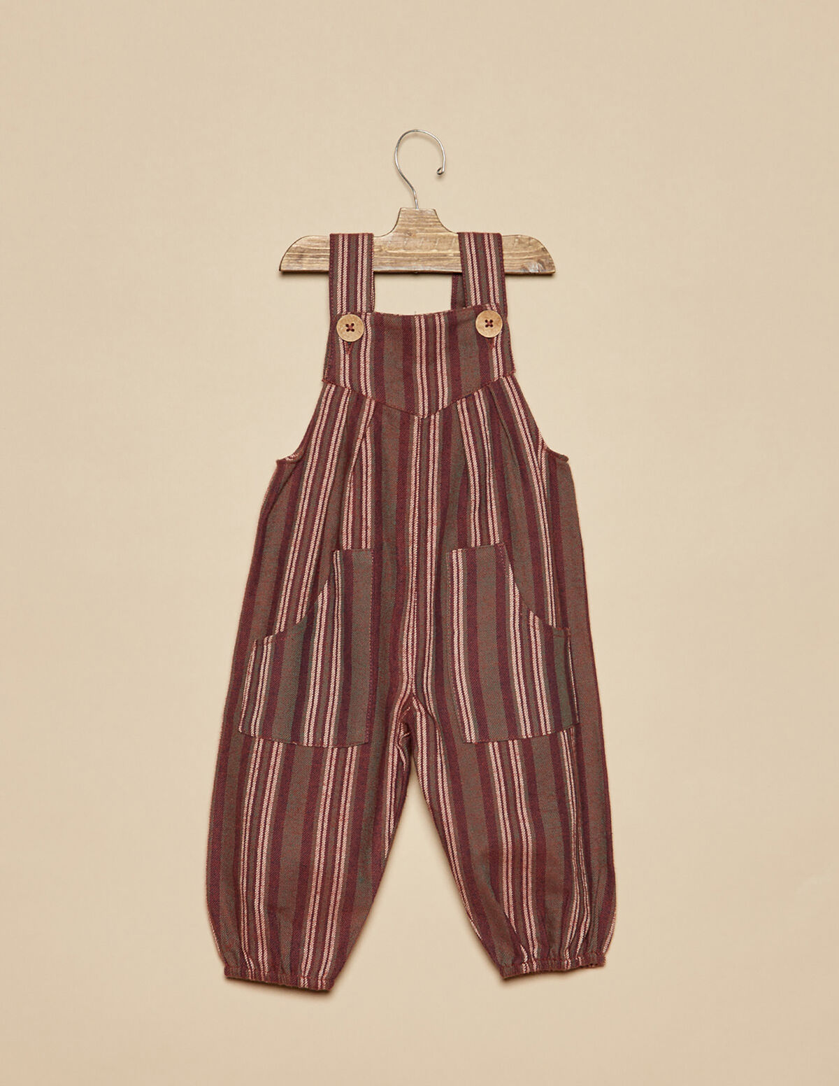 SALOPETTE RAYURE MARRON