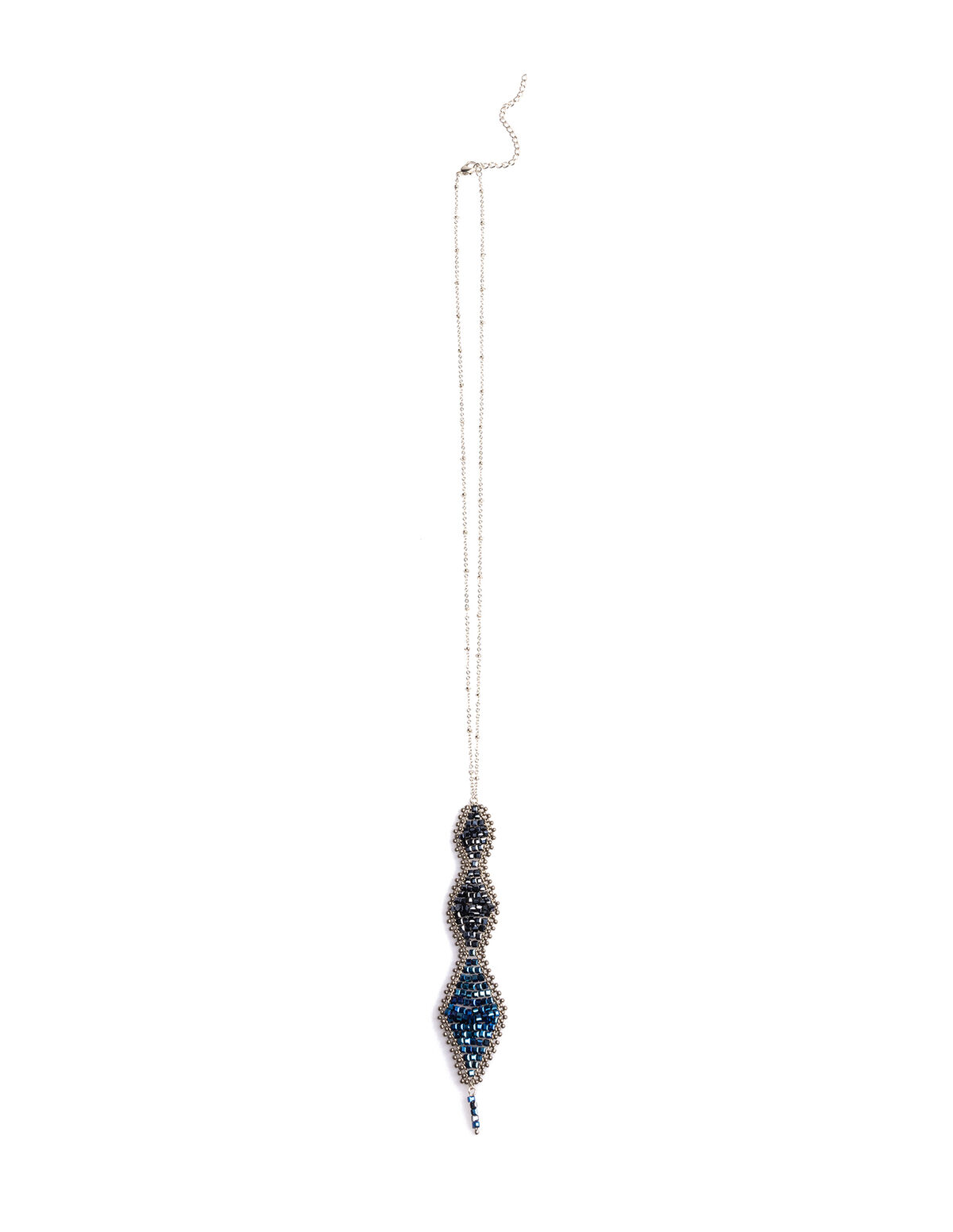 BLUE DIAMOND BEADS NECKLACE