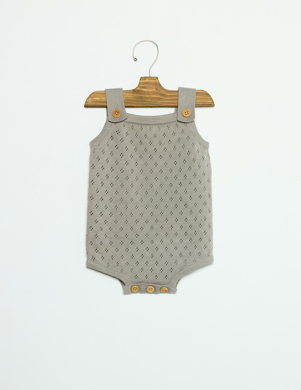 ANILINE BLUE KNIT PLAYSUIT