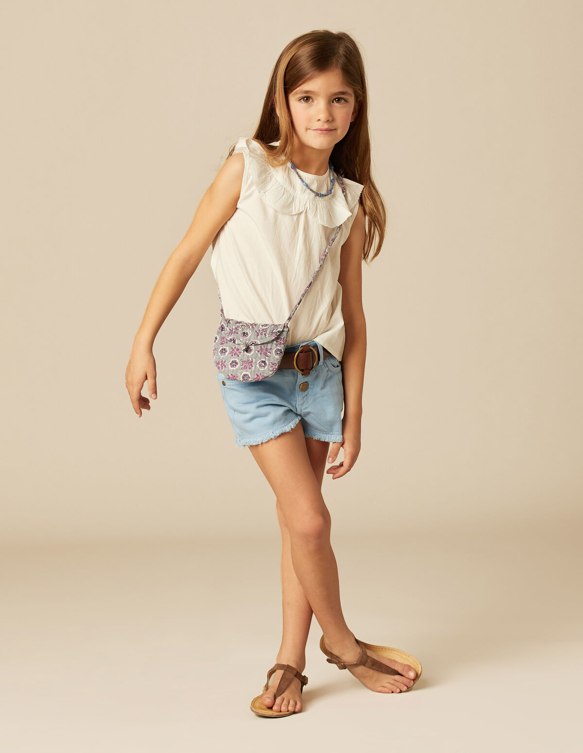 SHORT JEAN BLEU CLAIR