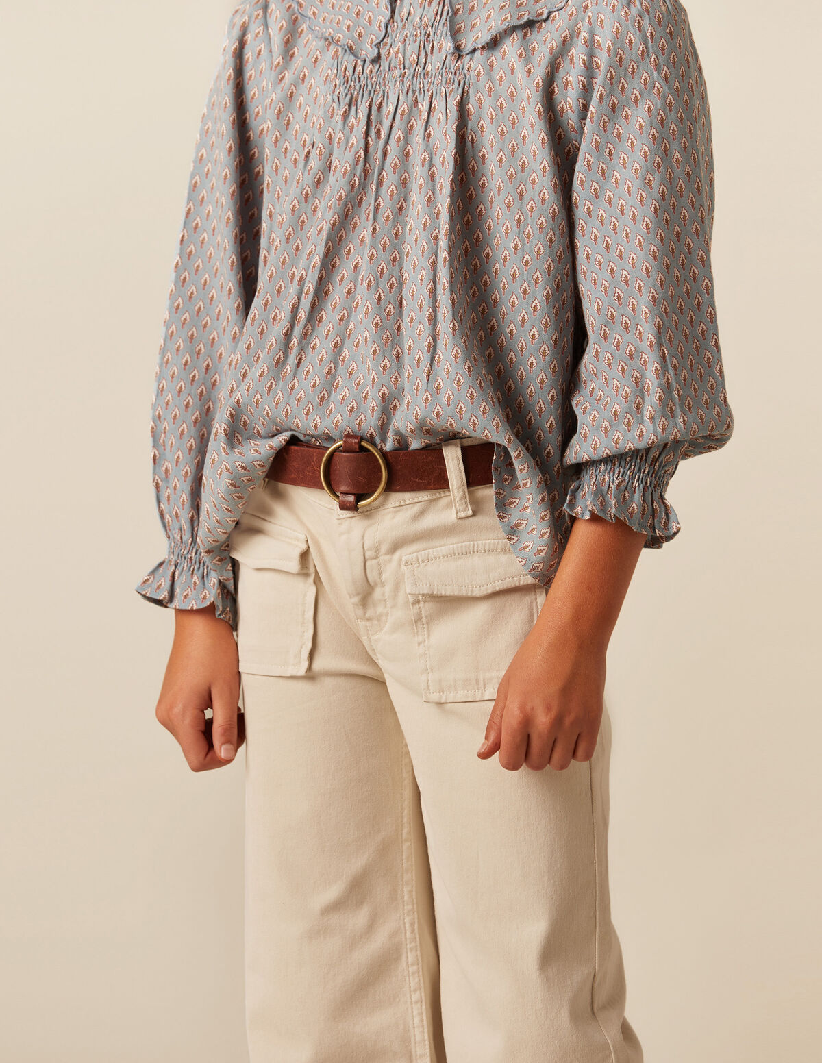 SAND FLAP POCKET TROUSERS