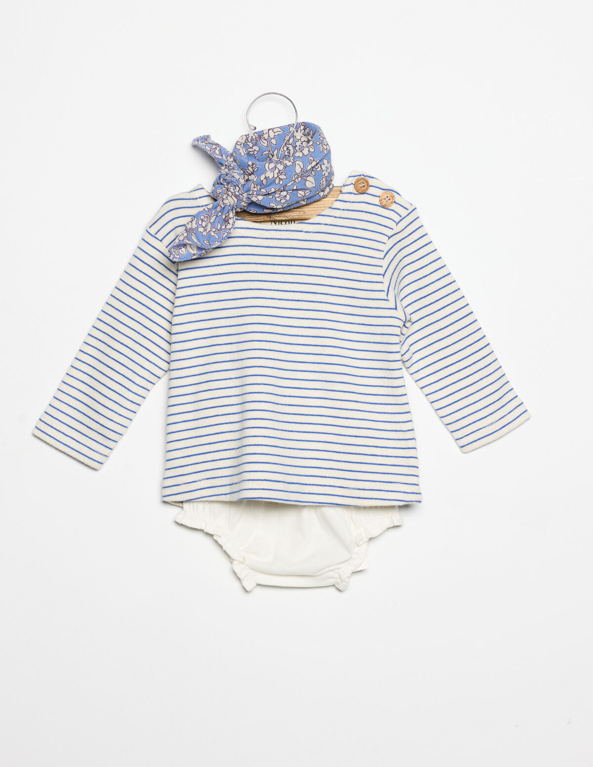 T-SHIRT RAYURE ROUGE 