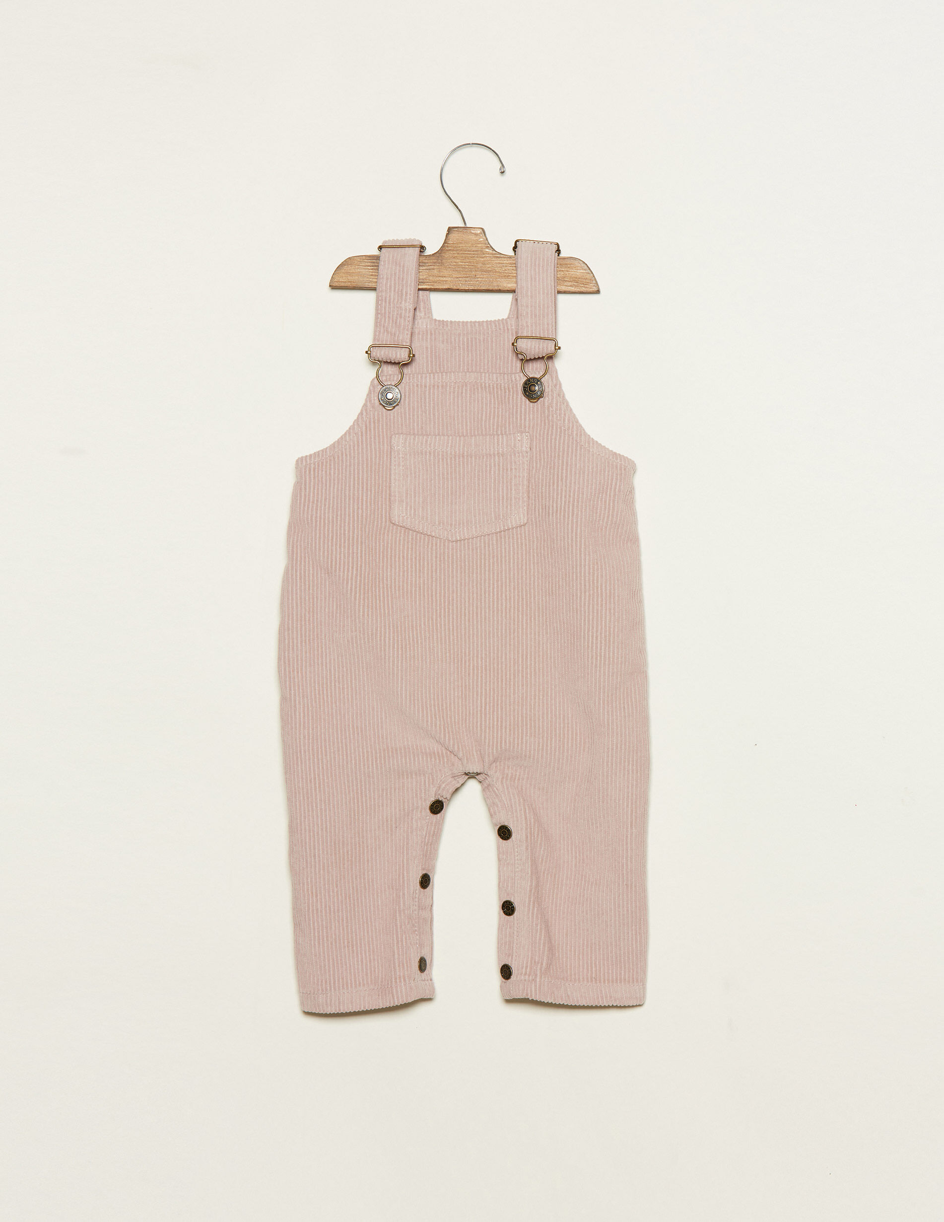 light pink dungarees