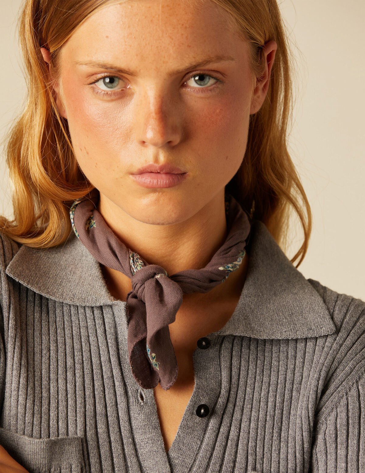 BLUE RIBBED CARDIGAN