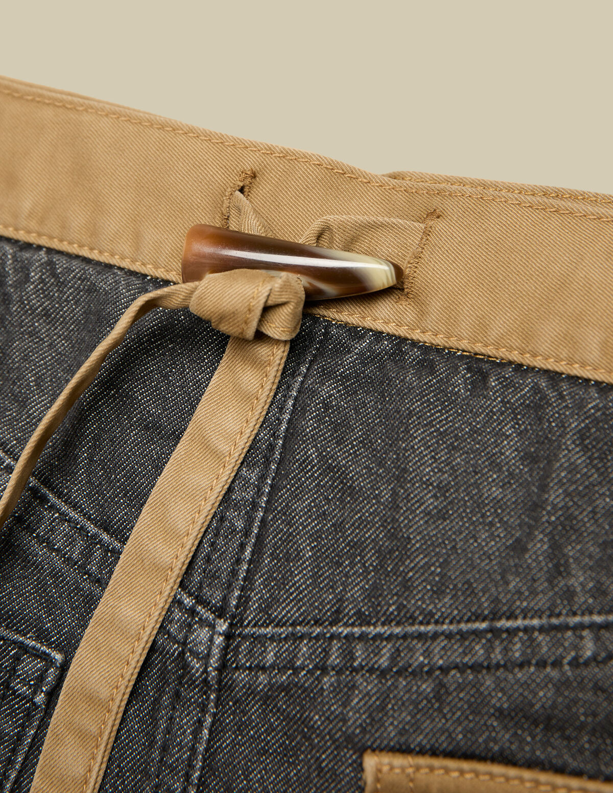 ANTHRACITE DENIM CONTRAST BAG