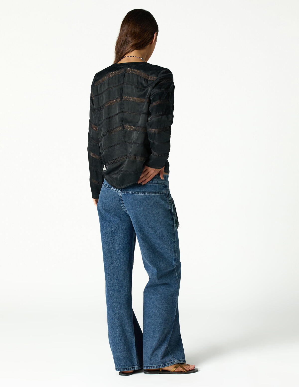 ANTHRACITE LACE SHIRT