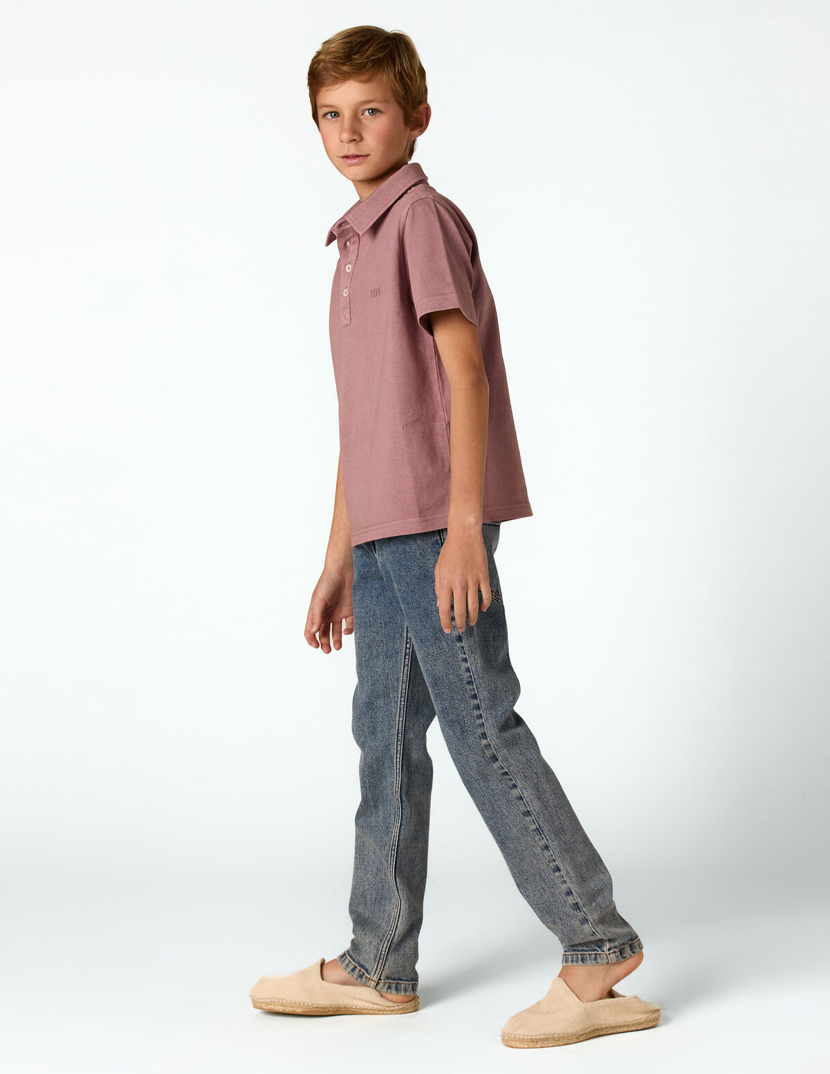 ANILINE BLUE 'NN' POLO SHIRT