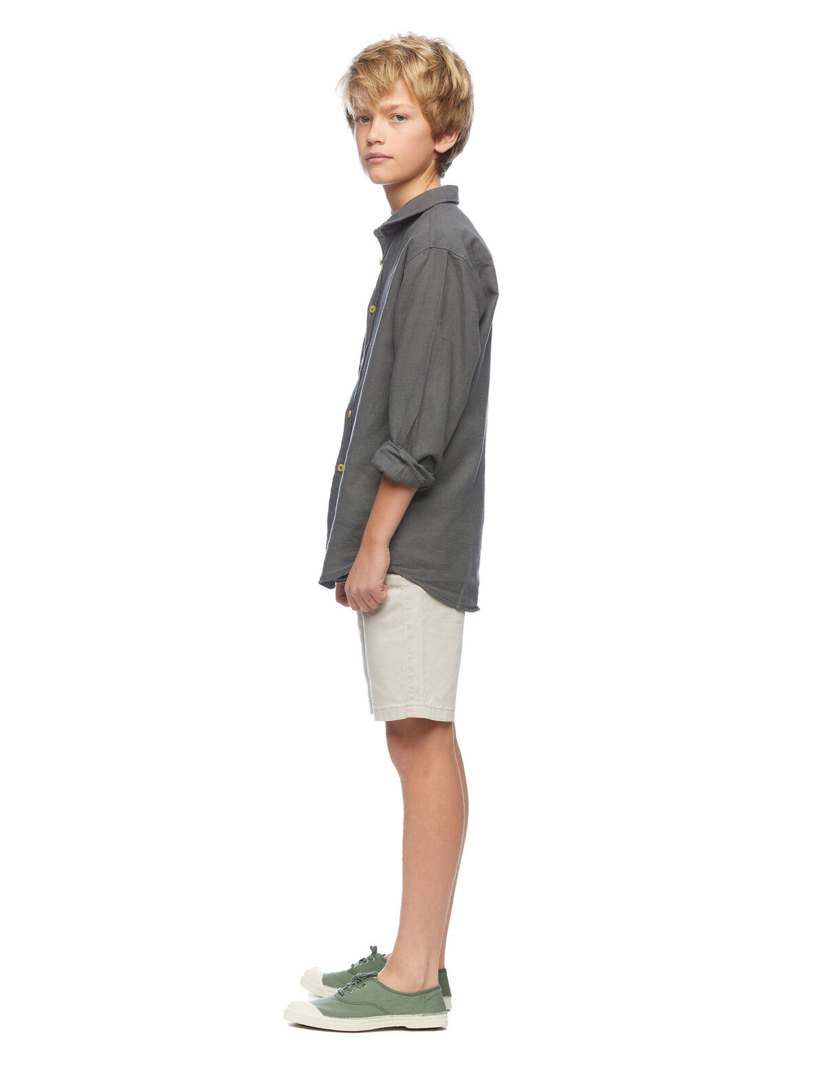 White chino bermuda shorts