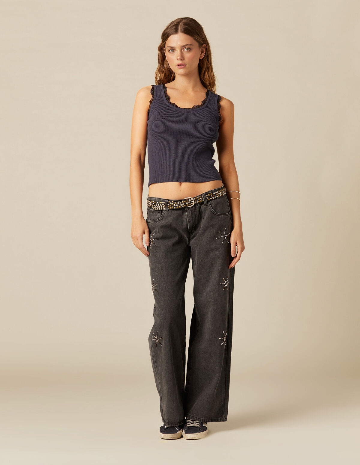 PANTALÓN TACHAS SOLES BLANCO