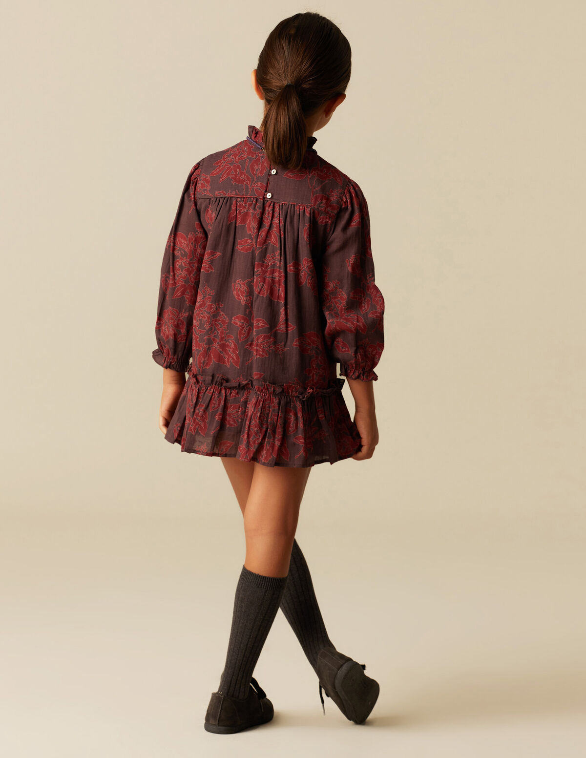 VESTIDO CONTRASTE ANTRACITE