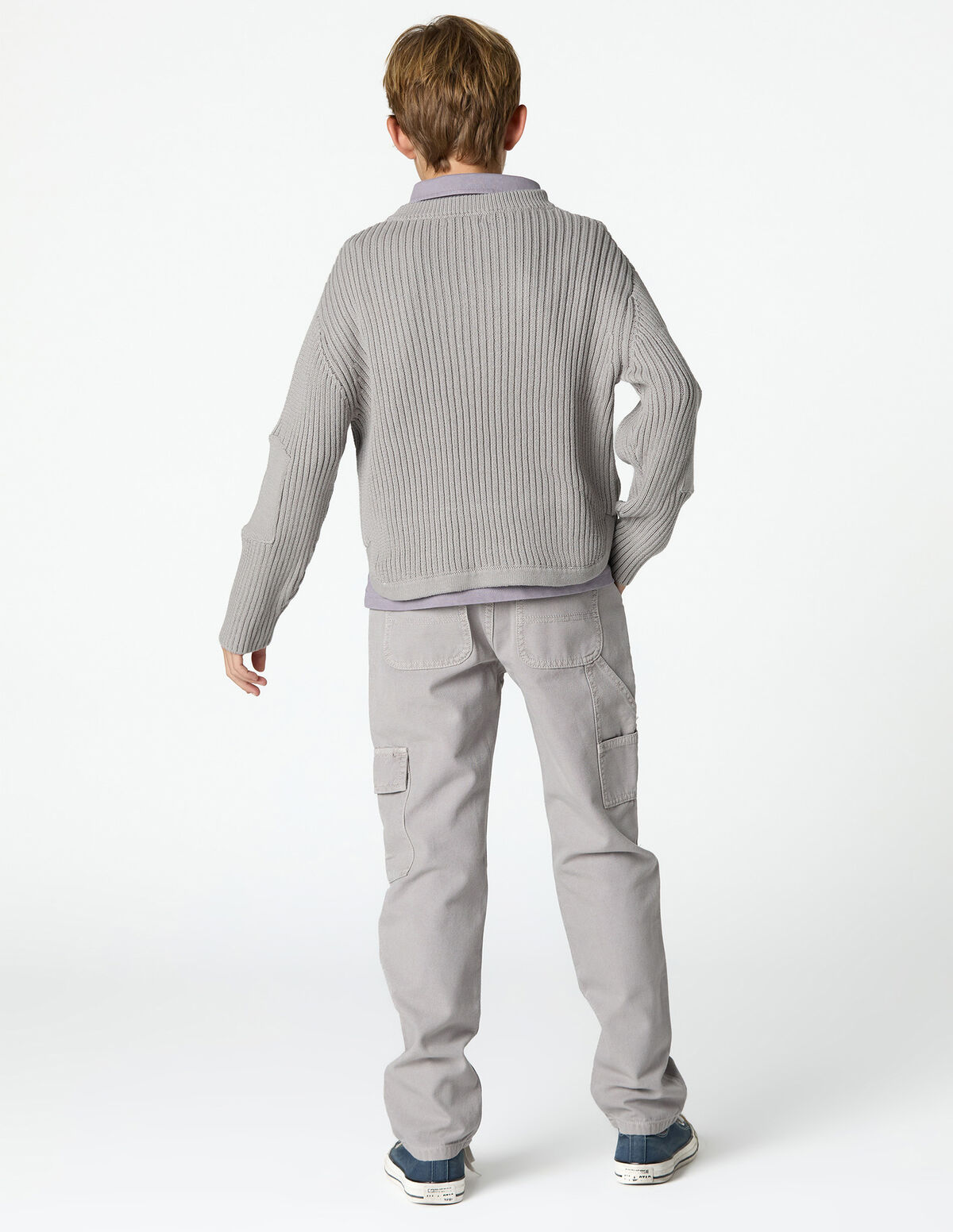 IRON GREY CARGO TROUSERS