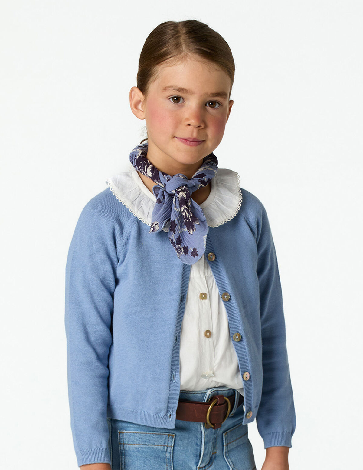 ANILINE BLUE KNIT JACKET