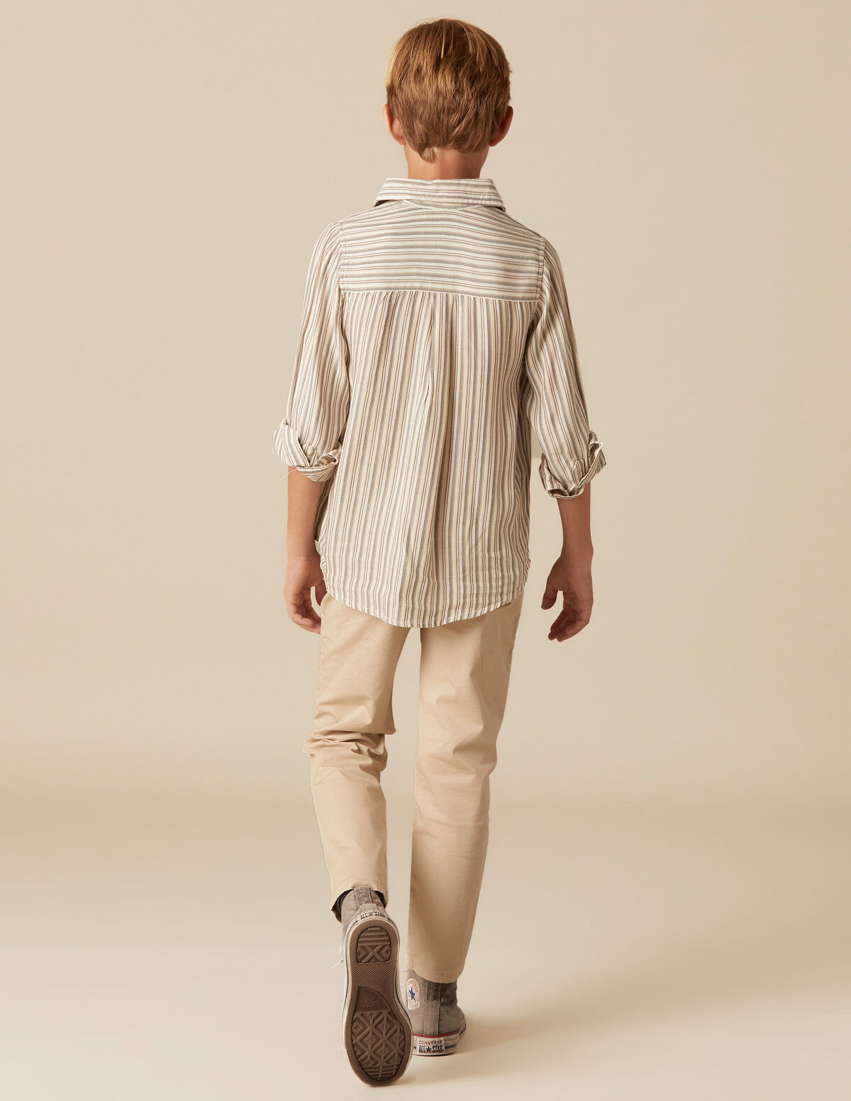 CAMISA RISCA AZUL MOSTARDA