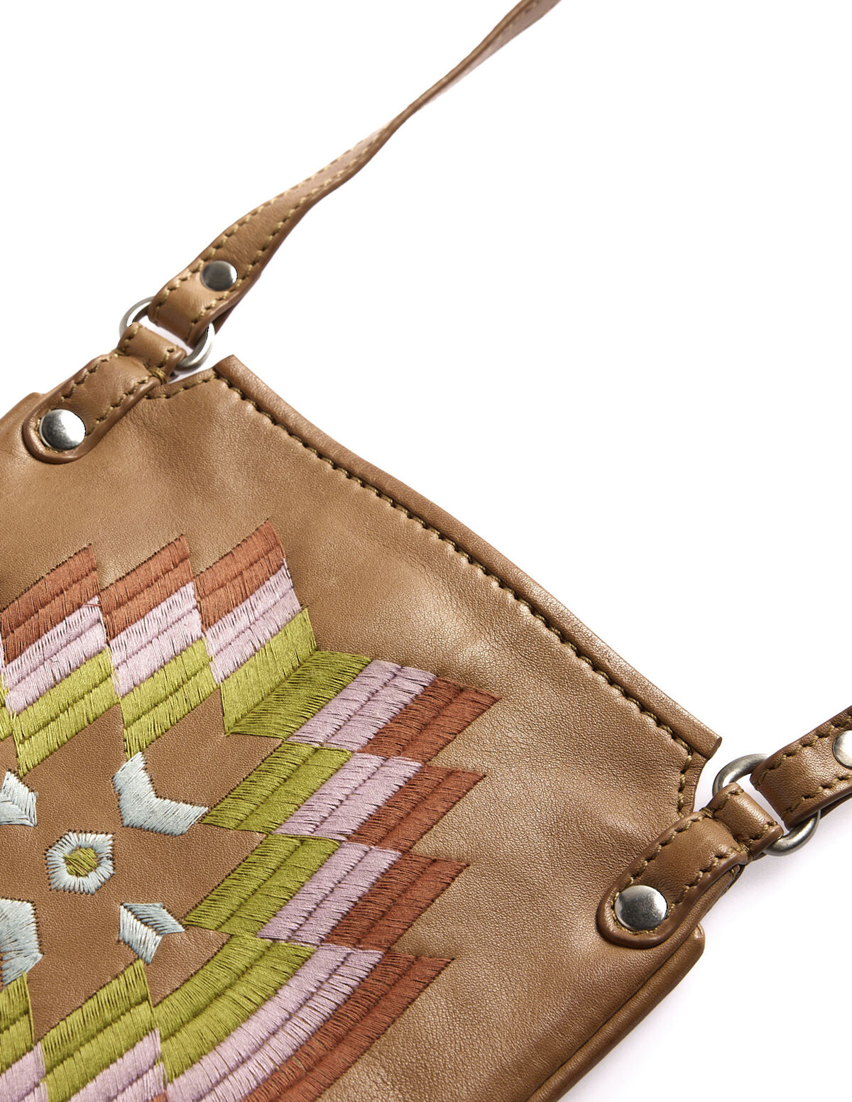 BLUE EMBROIDERED BAG