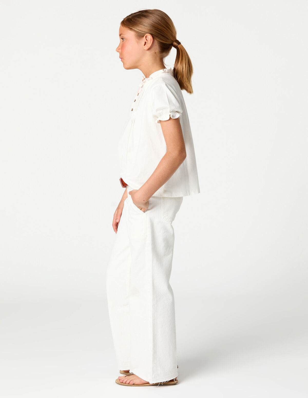 Pantal&oacute;n wide leg vaquero azul