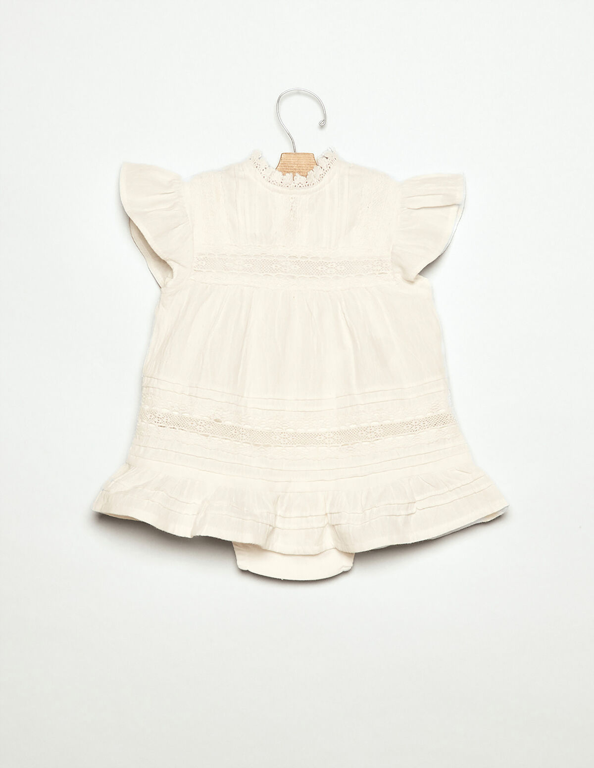 WHITE RUFFLE DRESS
