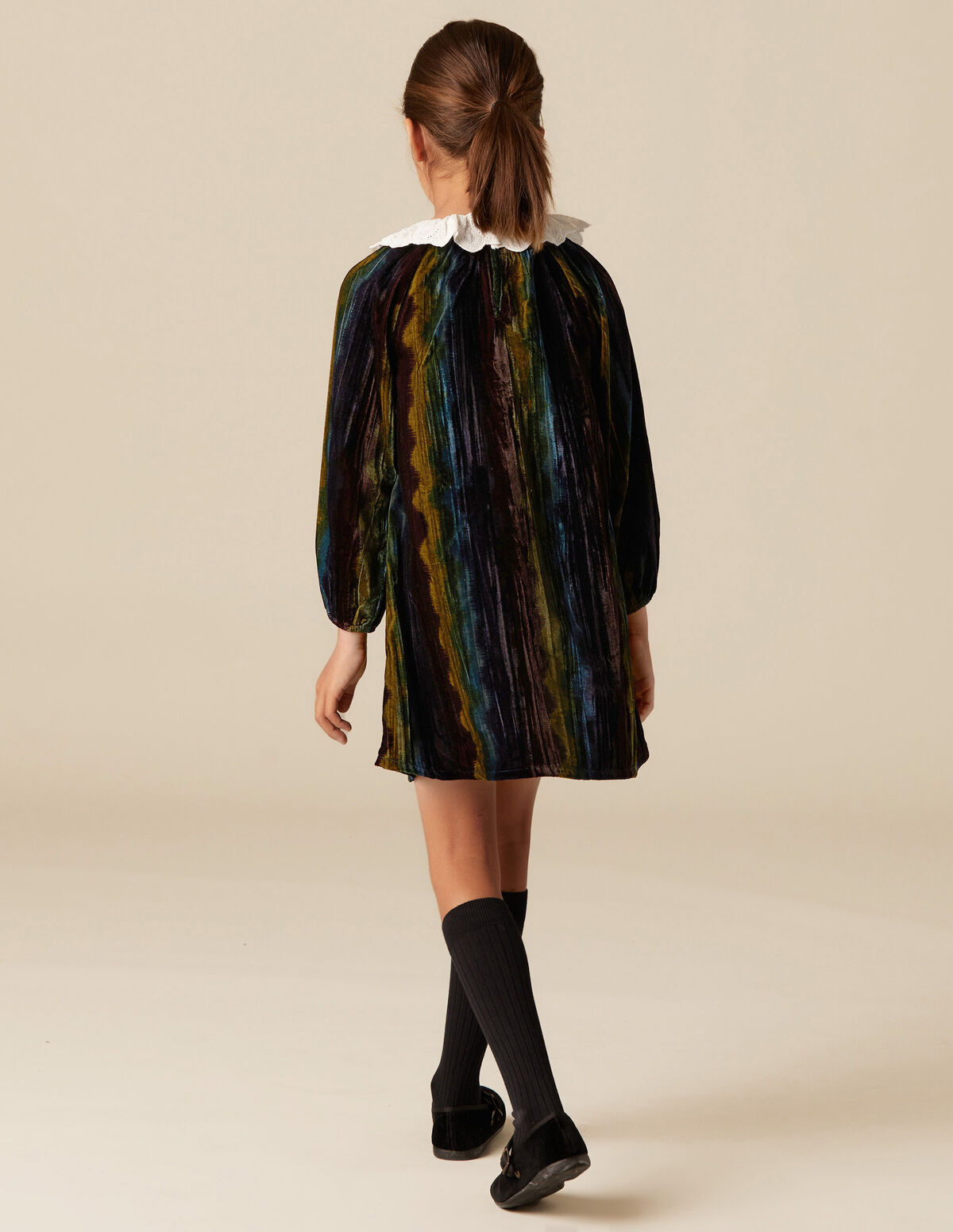 VESTIDO VELUDO ONDAS AMORA