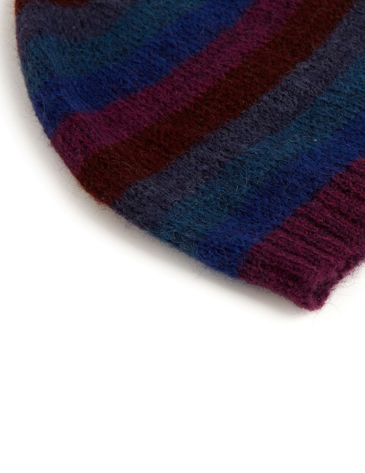 Gorro raya multicolor verde