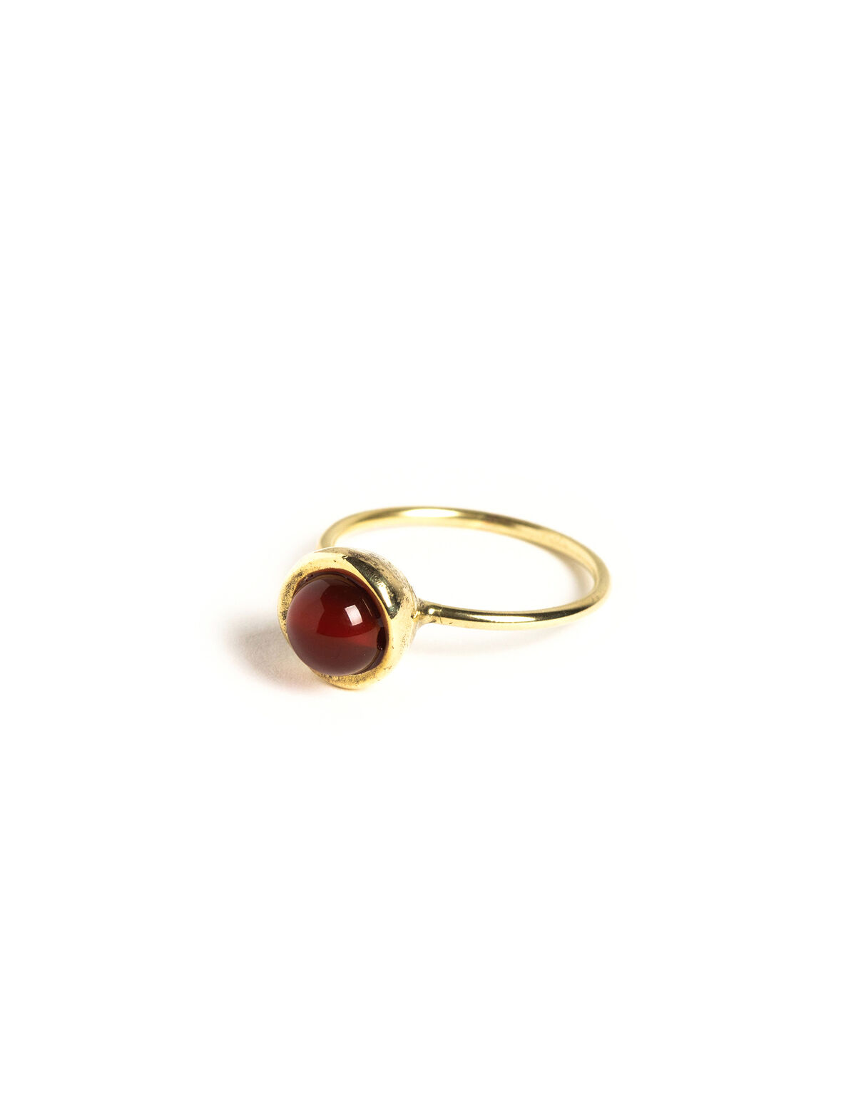 ANILLO DORADO ESFERA PEQUEÑO AGATHA