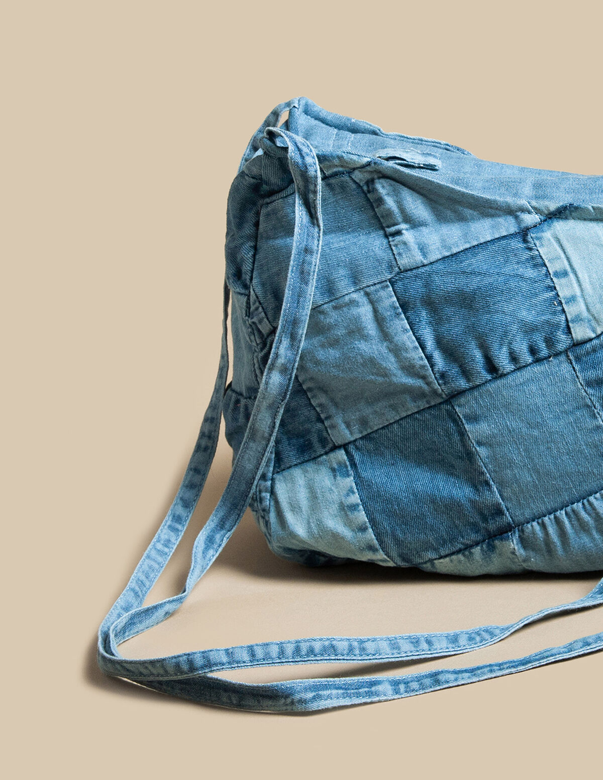 PATCHWORK DENIM BAG