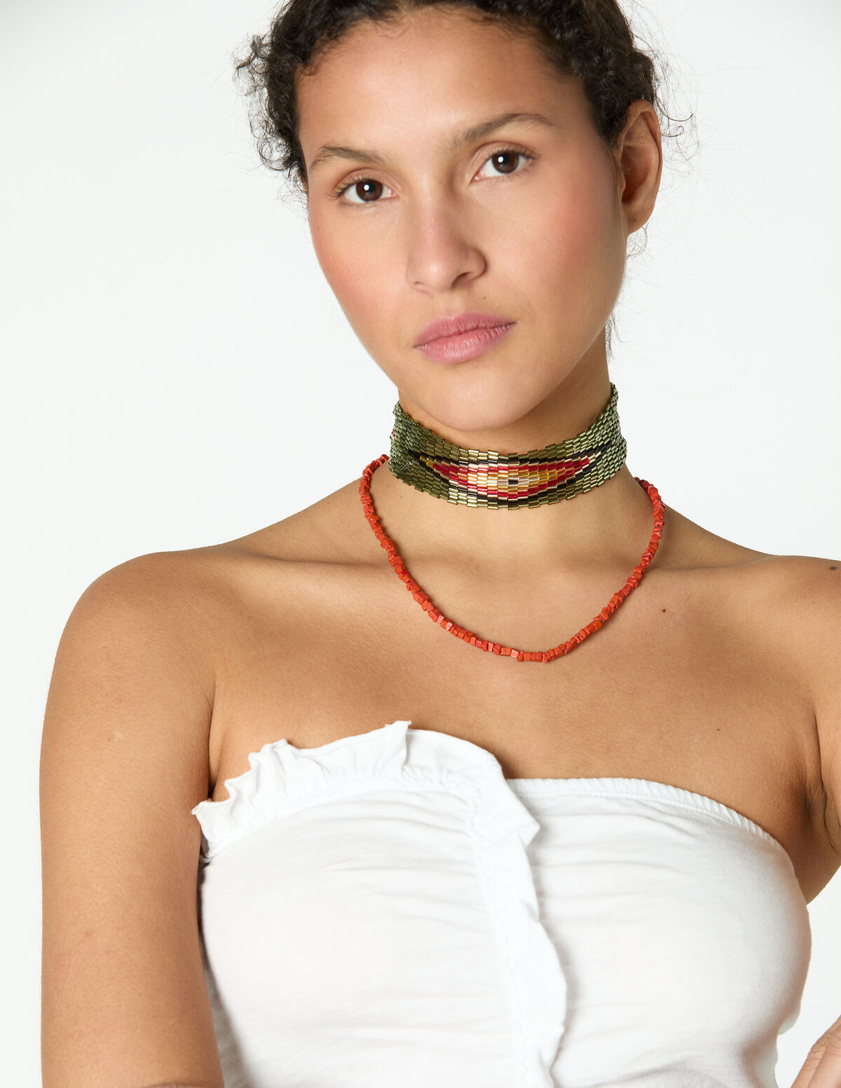 ANTHRACITE RUFFLE T-SHIRT