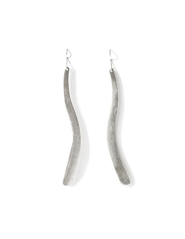 Silver wavy earrings - View all > - Nícoli