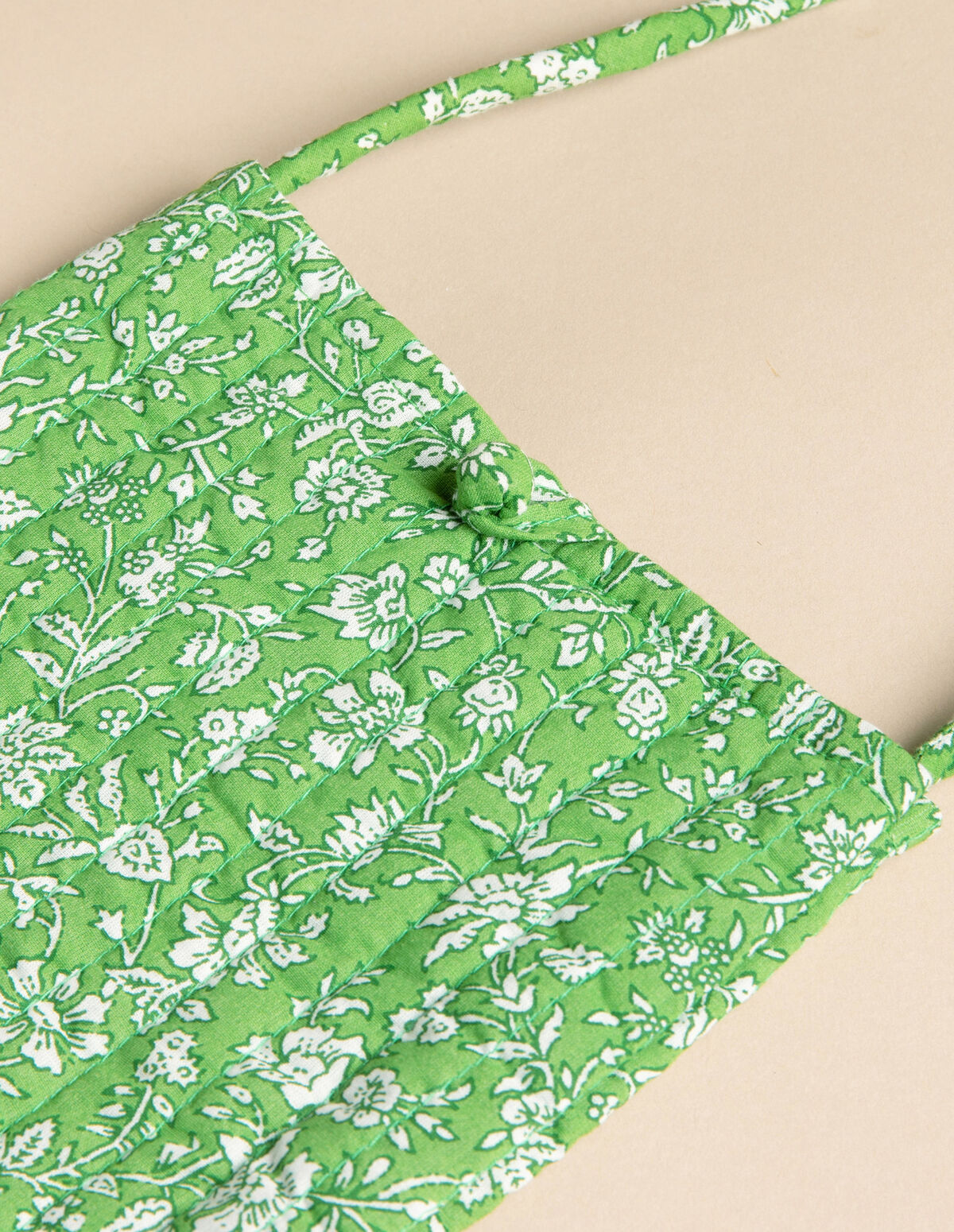 BLUE FLORAL CROSSBODY BAG