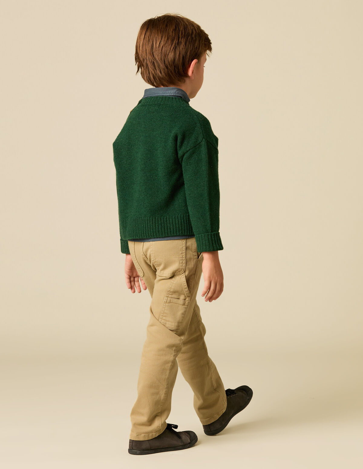 BLUE BUTTONED JUMPER