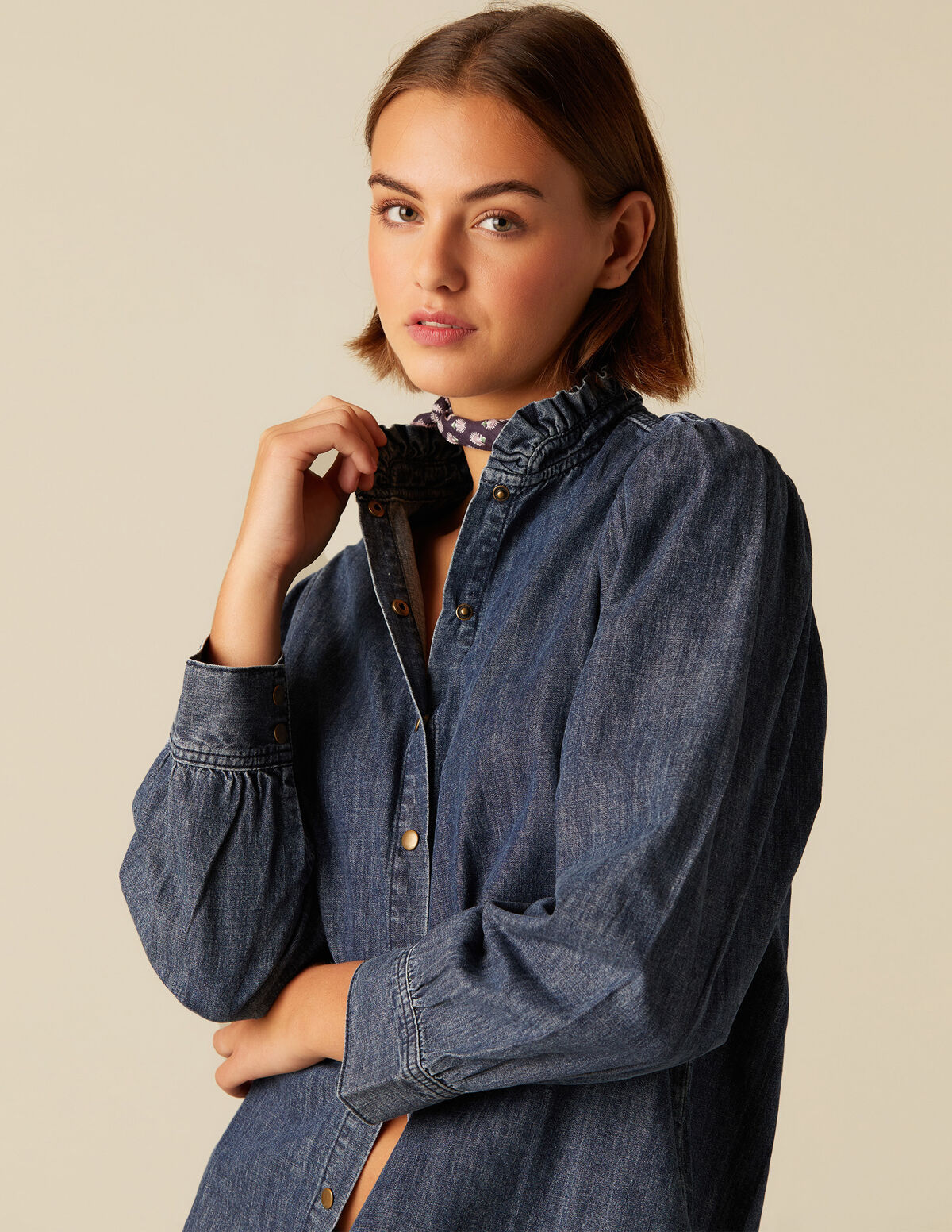 CAMISA VAQUERA AZUL 
