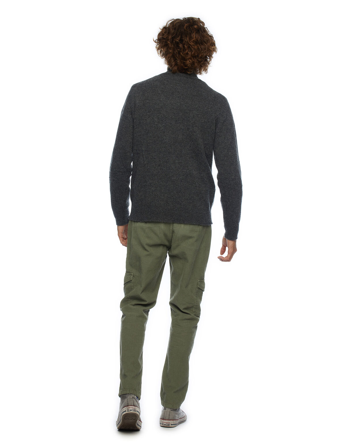 PULL GRIS ANTHRACITE COL ROULÉ