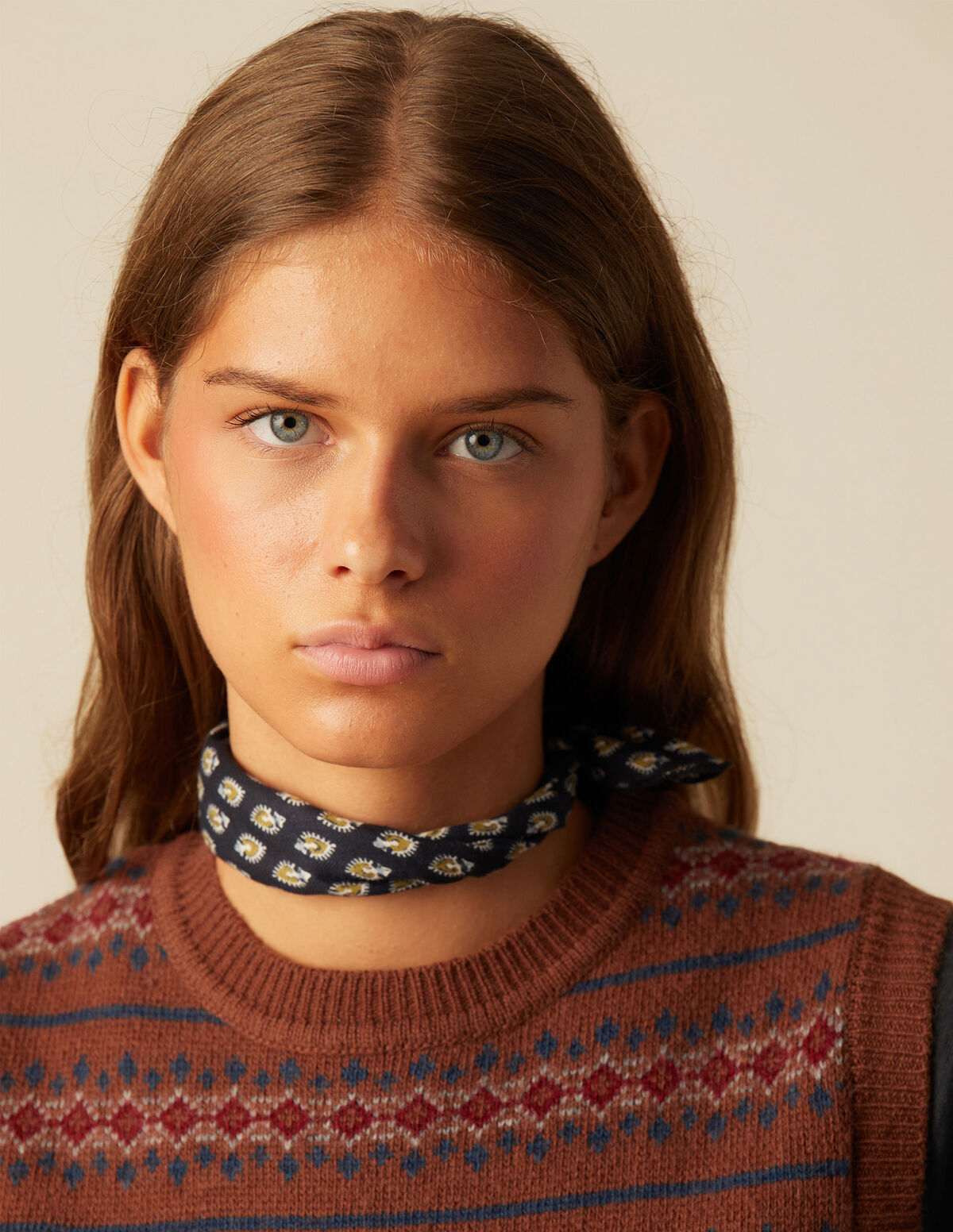 CHALECO PUNTO MULTICOLOR