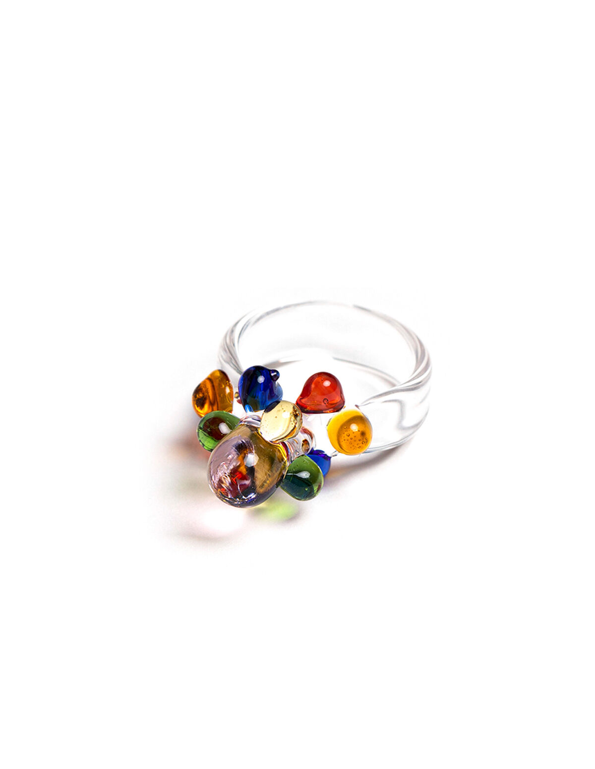 ANILLO BOLITAS AZUL