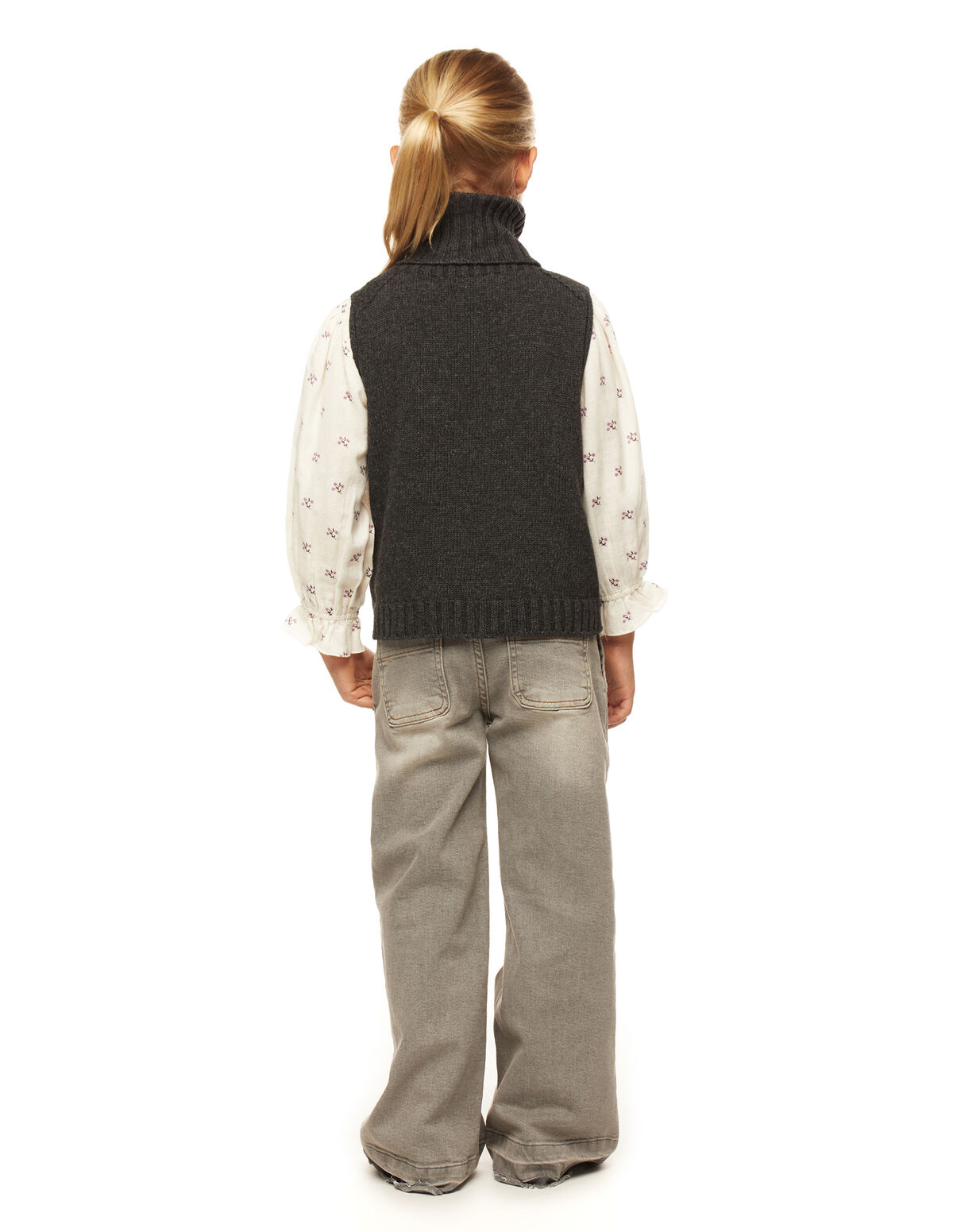ANTHRACITE GREY POCKET WAISTCOAT 