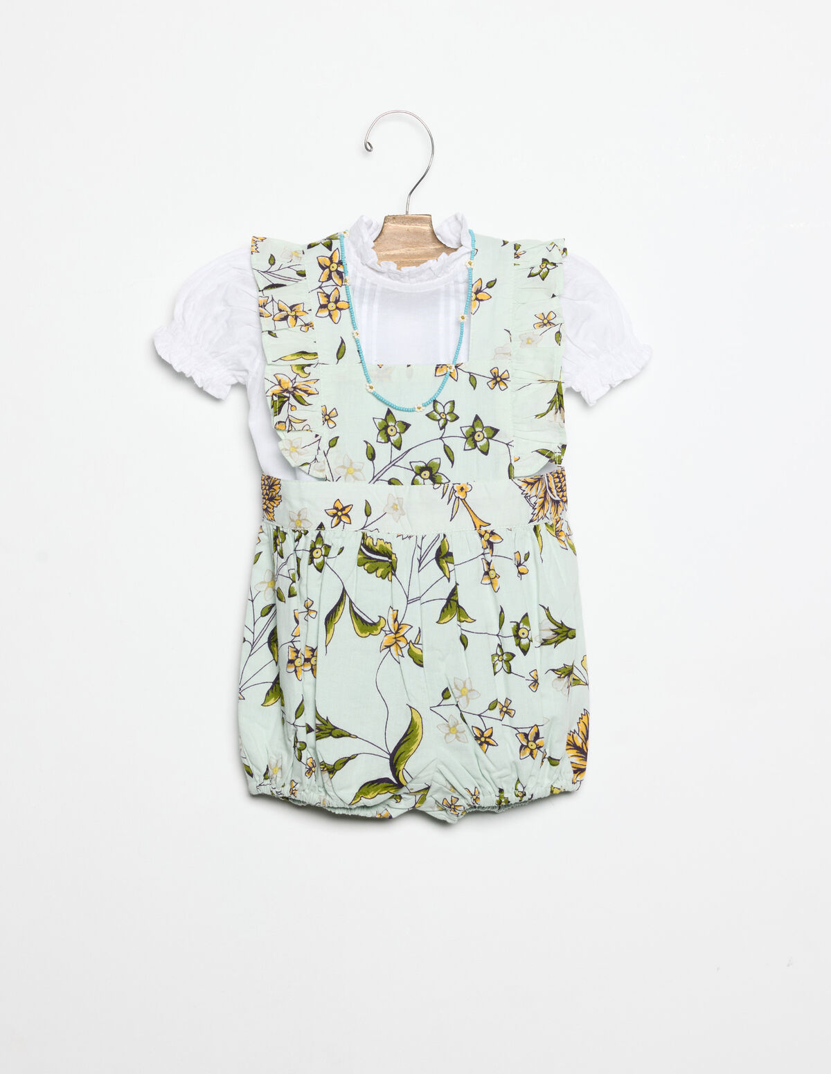 CAPPUCCINO INDIAN PRINT PLAYSUIT