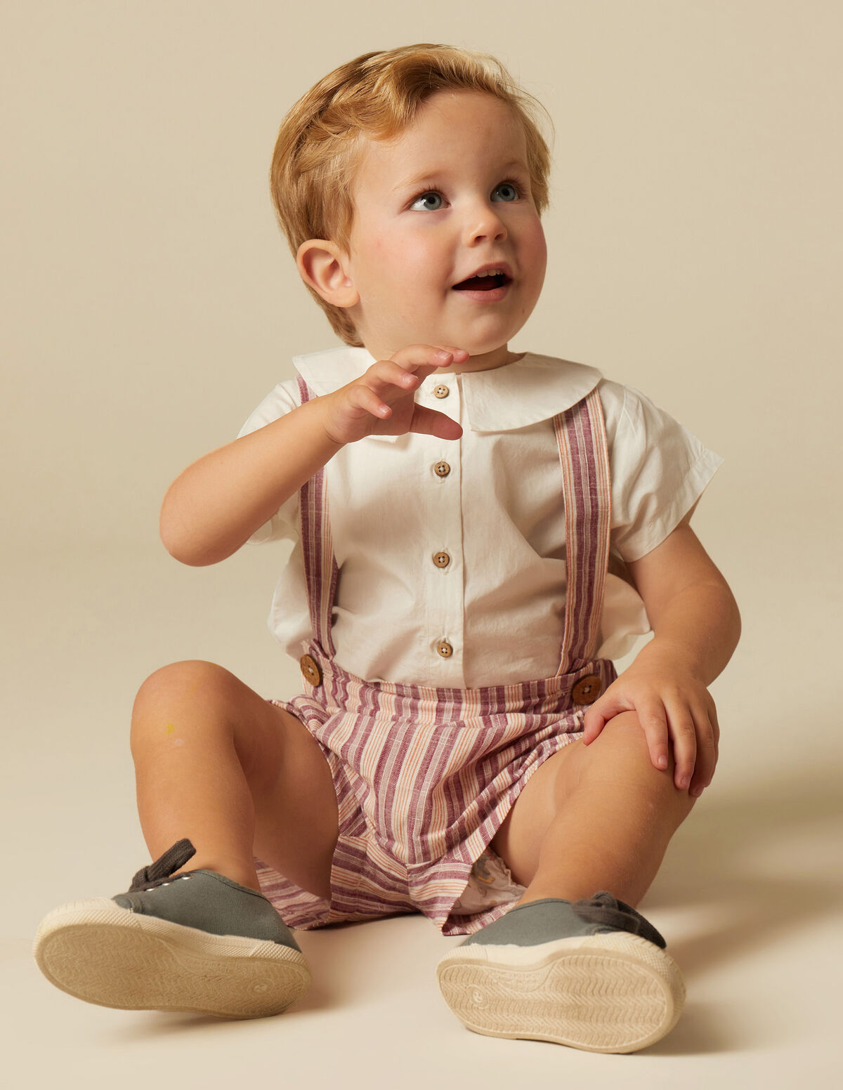 PANTALÓN FRANCES RAYA GRIS