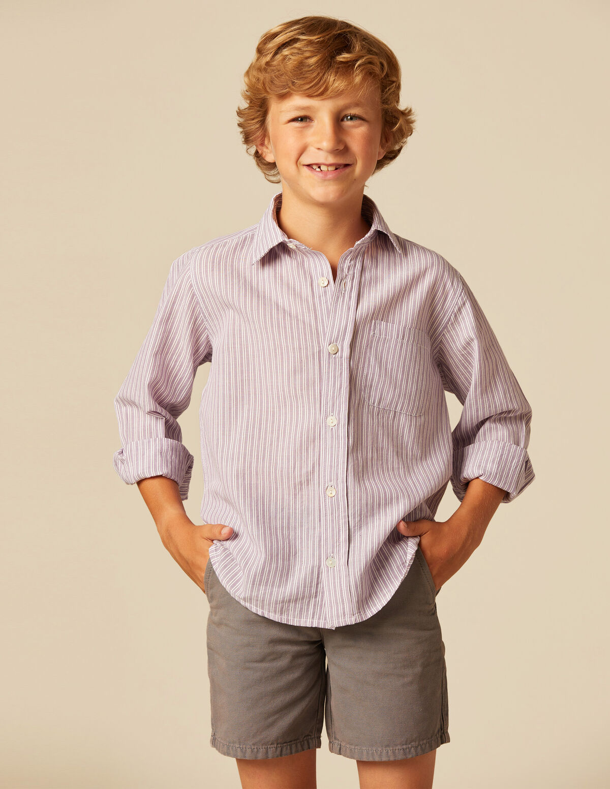 BLUE STRIPED SHIRT