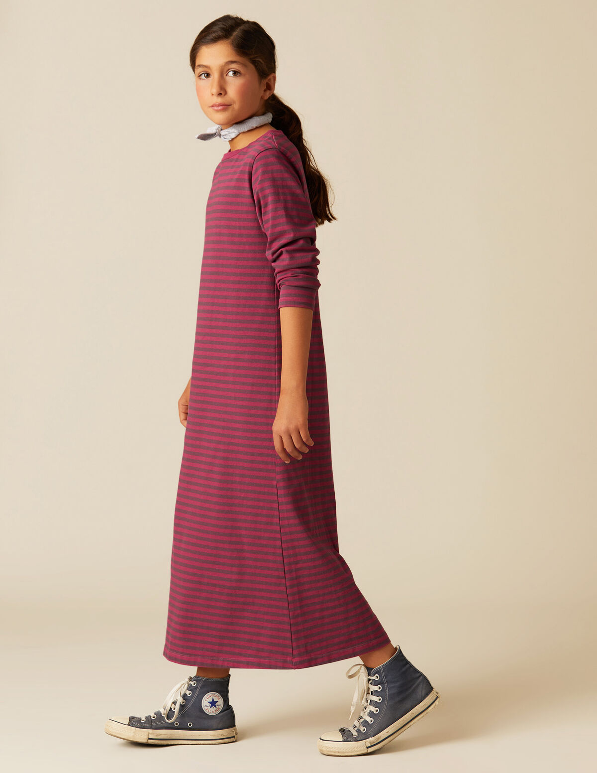 VESTIDO RAYAS AZUL