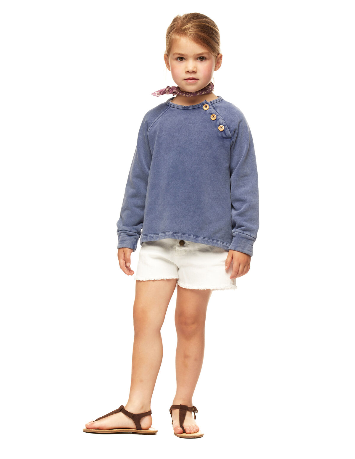 BLUE SWEATSHIRT BUTTONS