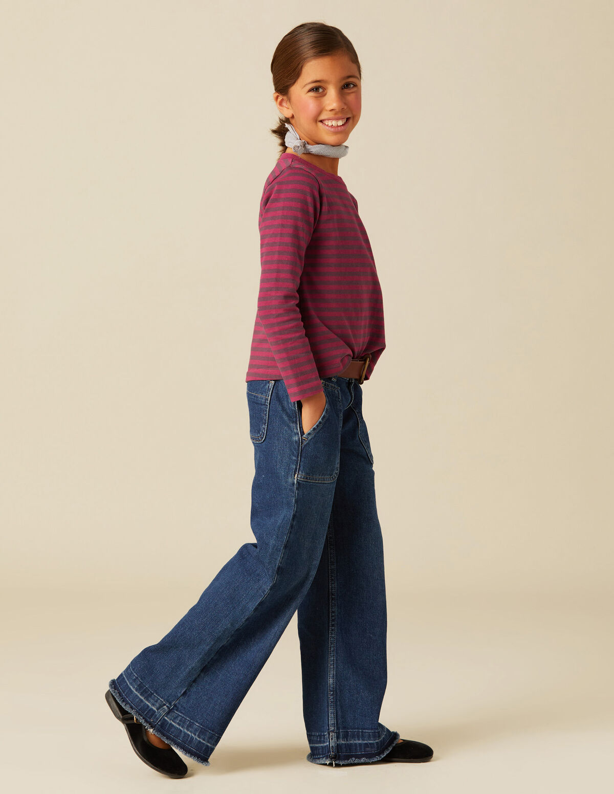 PANTALÓN WIDE LEG VAQUERO