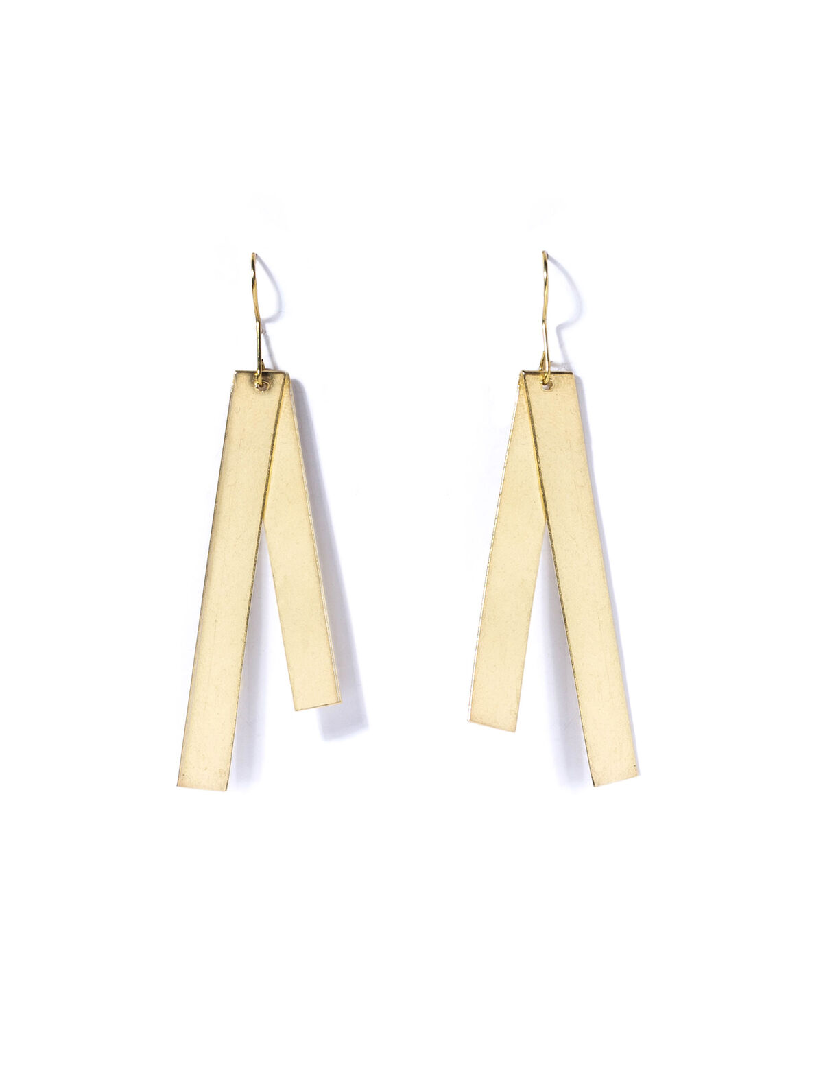 Golden rectangle earring - Jewelry - Nícoli