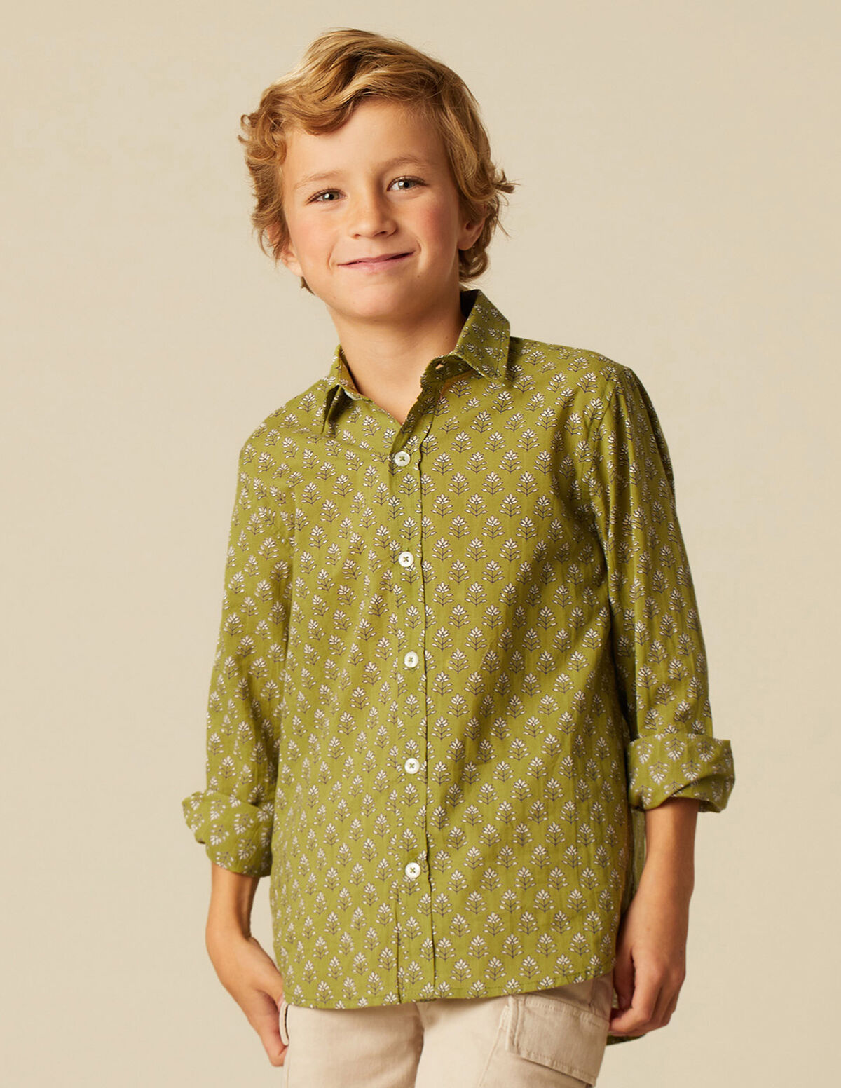 CAMISA BUTI HOJA MORA