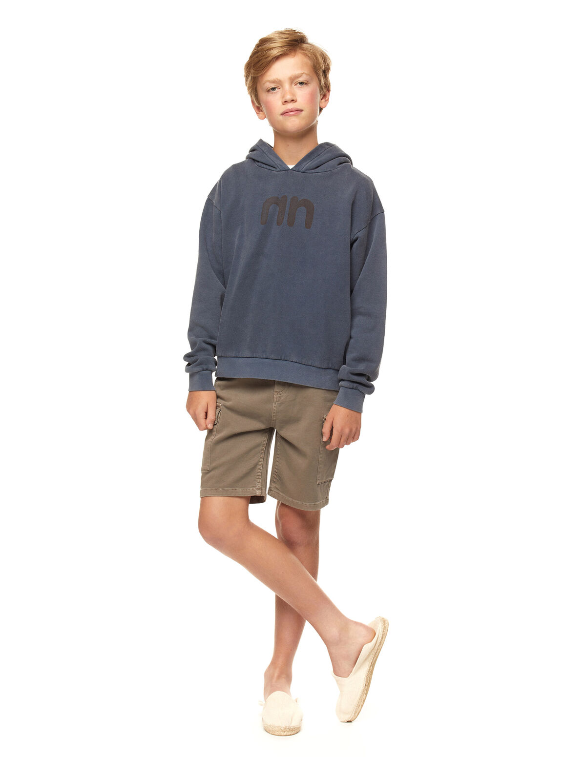 Grey cargo bermuda shorts