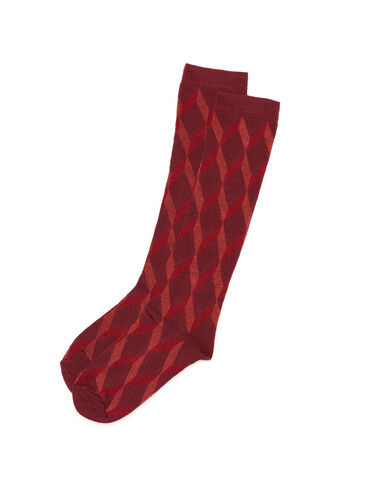 Strawberry geometric print socks - Socks - Nícoli