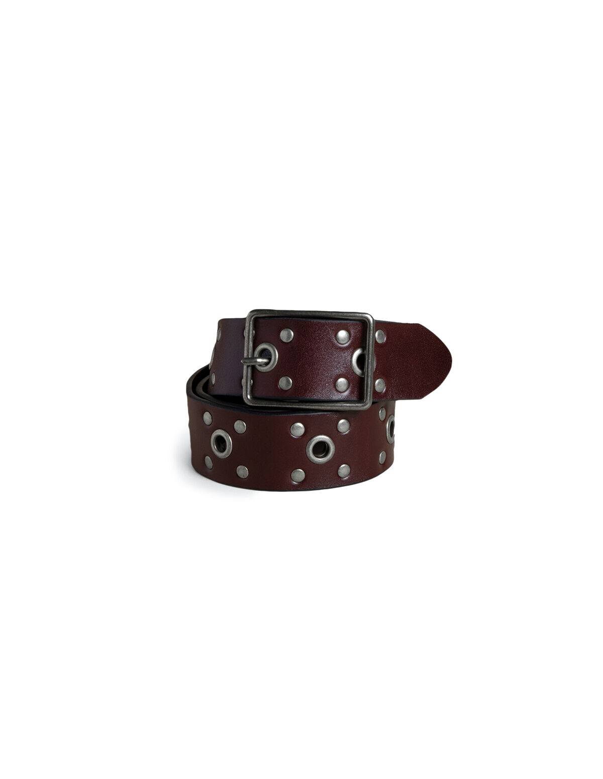 BROWN STUDDED BELT