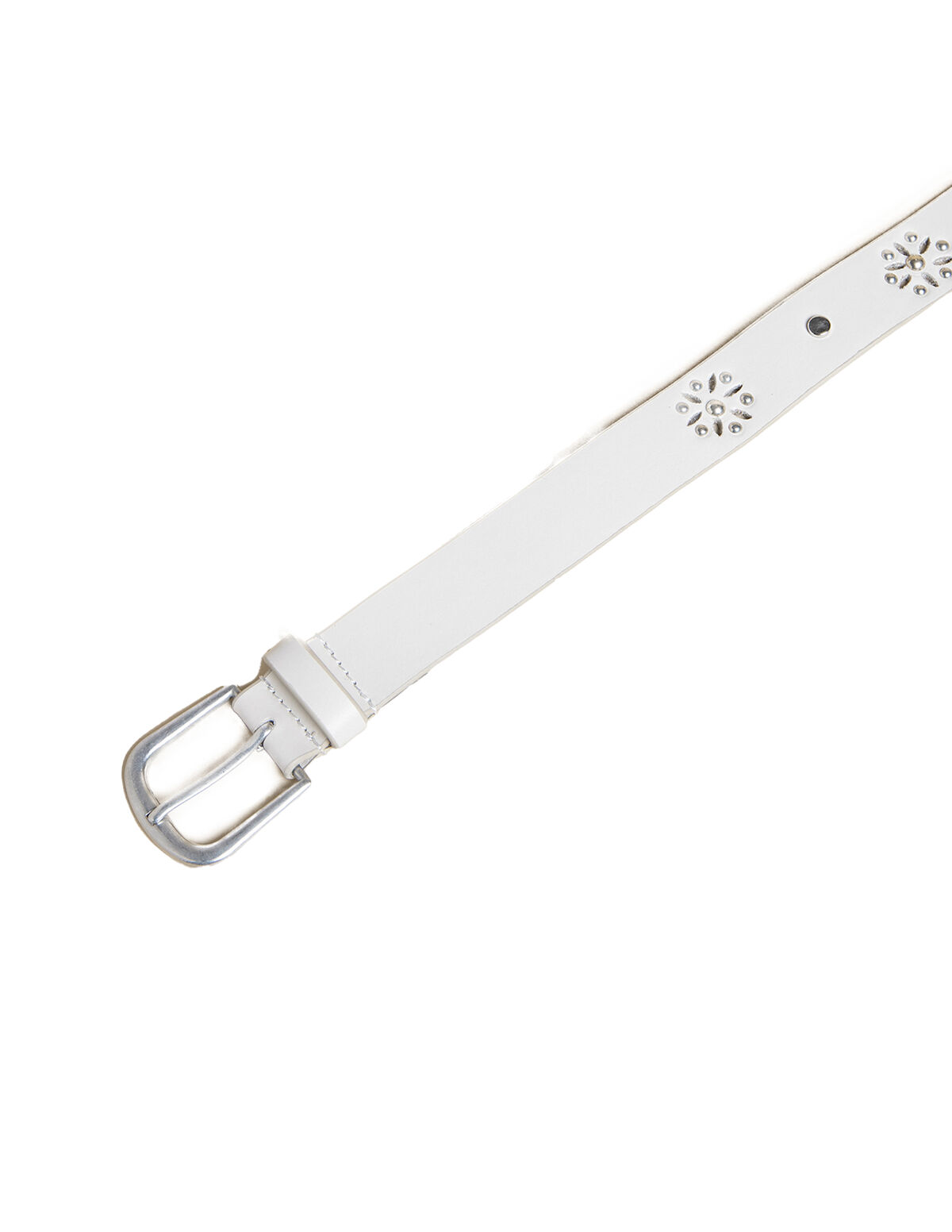 CEINTURE &Eacute;CRU CLOUS FLEUR