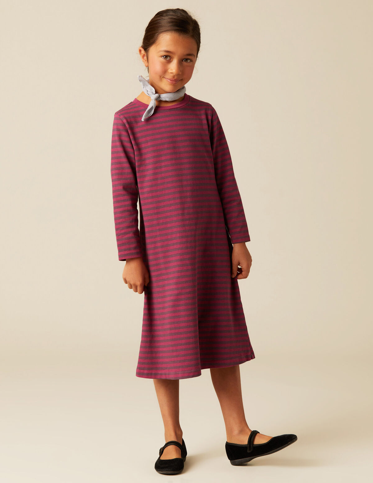 VESTIDO RAYAS AZUL