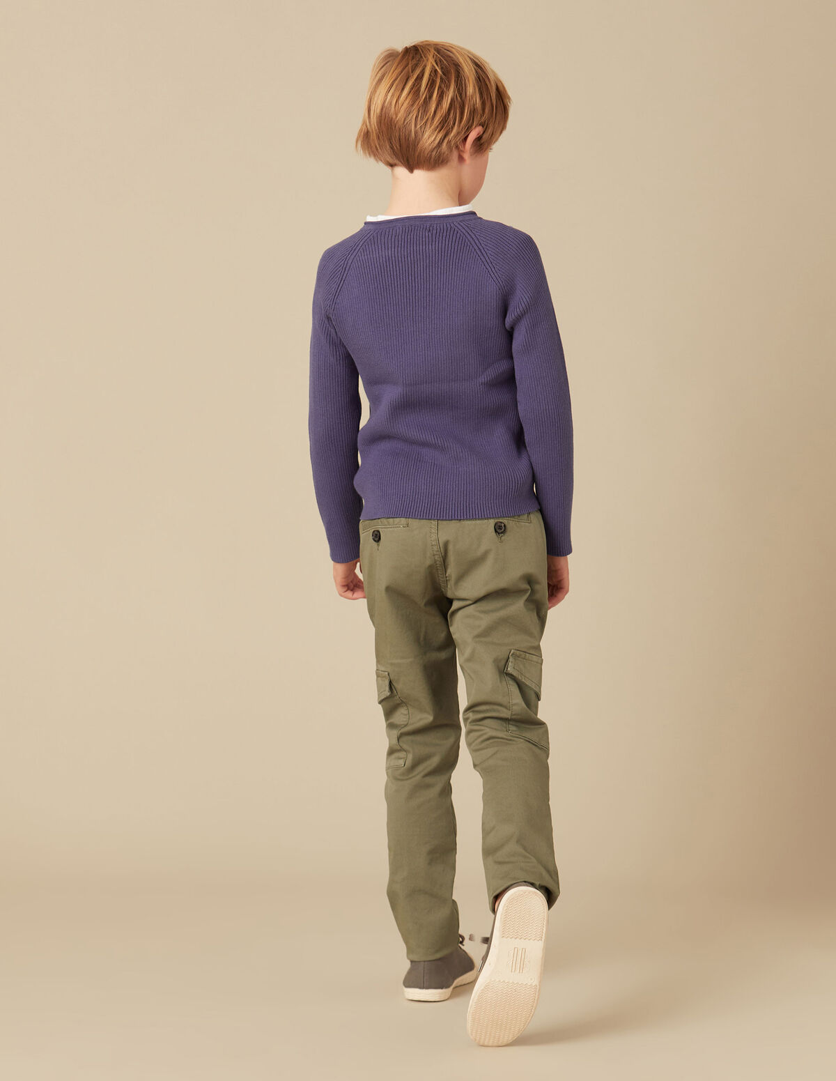 PULL CÔTELÉ BLEU