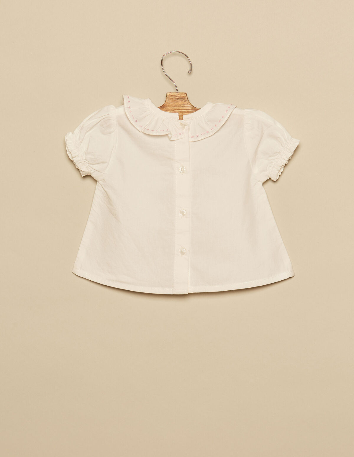 CHEMISE SURPIQÛRES BLEUE
