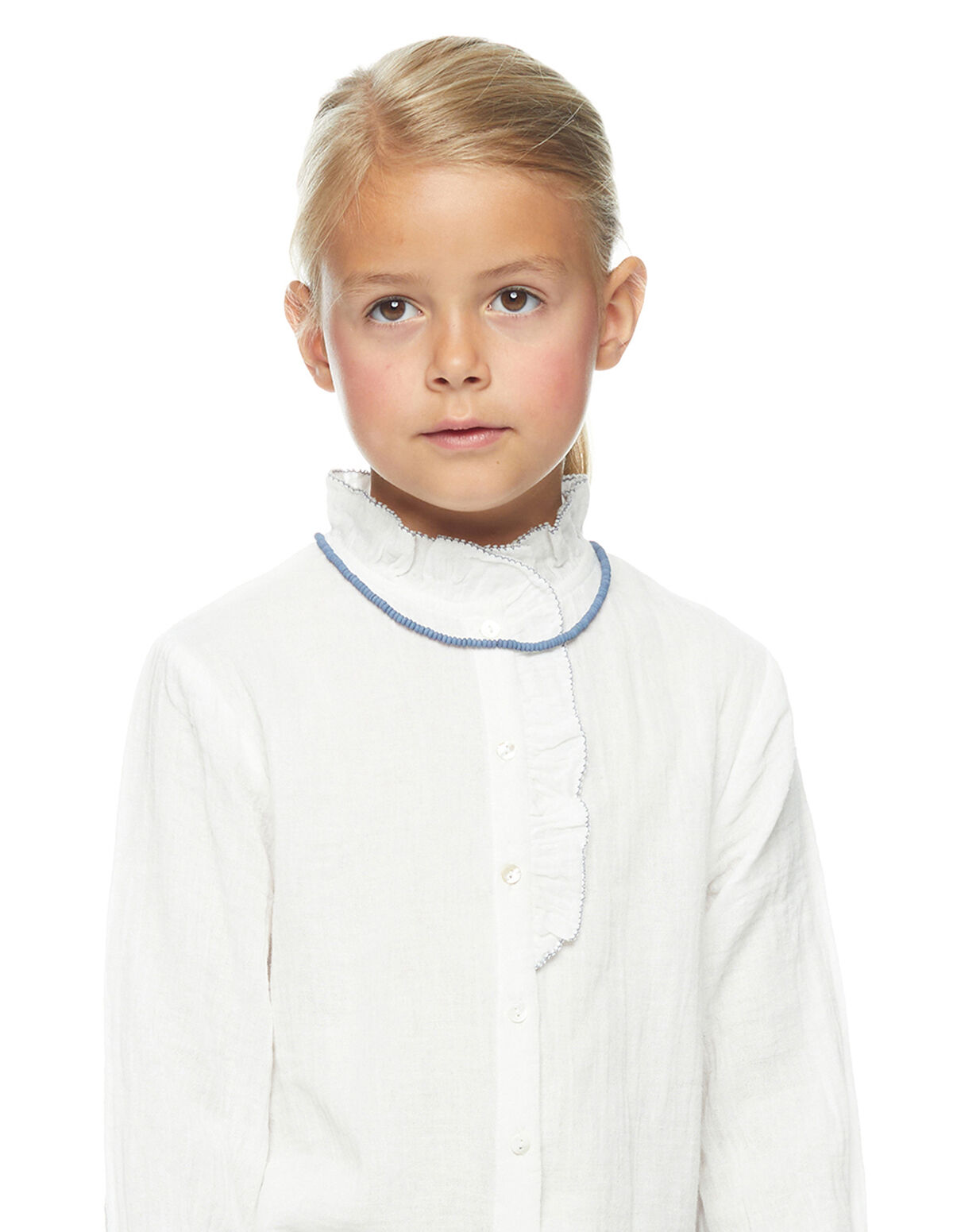 BERRY TOPSTITCHED SHIRT